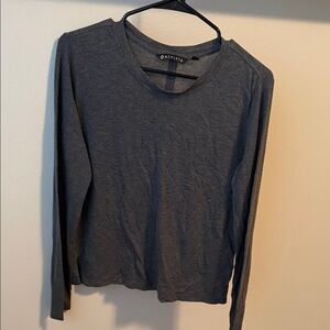 Athleta Heathered Gray long sleeve size small